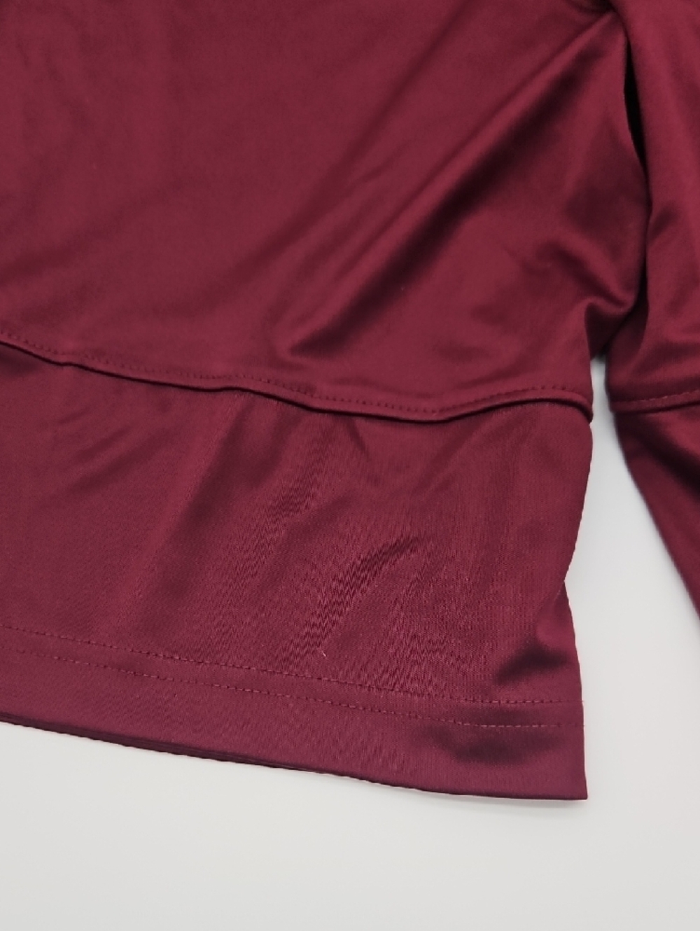 Nike Maroon Athletic Shorts with White Swoosh - Picture 6 of 8